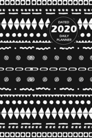 Pattern Lifestyle, Dated 2020 Daily Planner, 365 Days Blank Lined, Write-in Journal (Black) 1714238458 Book Cover
