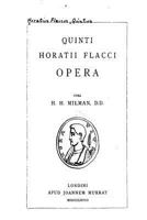 Quinti Horatii Flacci Opera 1535088818 Book Cover
