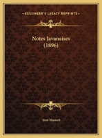 Notes Javanaises (1896) 1120656540 Book Cover