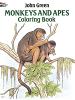 Monkeys and Apes Coloring Book (Dover Pictorial Archive) 0486257983 Book Cover