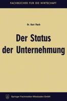 Der Status Der Unternehmung 3663126935 Book Cover