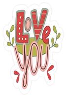 Love You: 6x9 College Ruled Line Paper 150 Pages 1792046235 Book Cover