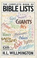 The Complete Book of Bible Lists 0842302905 Book Cover