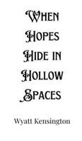 When Hopes Hide in Hollow Spaces 991690152X Book Cover