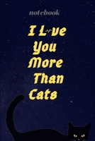 I Love You More Than Cats: Cute Cat Valentine's Day Gift Women Teens Girls: Cute Cat Gift for kitten lovers  Colorful Art Kitty Adoption 1660863236 Book Cover