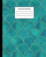 Composition Notebook: Mermaid Wide Ruled Blank Lined Cute Notebooks for Girls Teens Kids School Writing Notes Journal -100 Pages - 7.5 x 9.25'' -Wide Ruled School Composition Books 1702197026 Book Cover