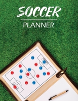 Soccer Coaching Planner: Soccer Planningbook Book Team Formation Workbook Pitch Templates For Game Preparation Field Drawing (Chalkboard) 1672302277 Book Cover