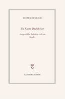 Ausgewahlte Schriften Zur Philosophie Kants: Band 2: Zur Transzendentalen Deduktion 3465046382 Book Cover