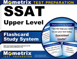 SSAT Upper Level Flashcard Study System: SSAT Test Practice Questions and Review for the Secondary School Admission Test 1627339329 Book Cover