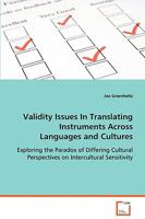 Validity Issues in Translating Instruments Across Languages and Cultures 363904357X Book Cover