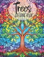 Trees Coloring Book: Beautiful Mandala Tree of Life Design Coloring Pages / Easy and Simple Designs for Stress Relief & Relaxation / 8.5x11 100 pages B0CN4YB117 Book Cover