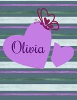 Olivia: Personalized Sudoku Activity Notebook - 100 Large Print Puzzles - Brain Logic Puzzle Book - Game Instructions and Answer Key - Level: Easy 1099257557 Book Cover