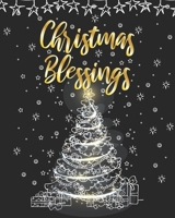 Holiday Planner & Organizer: Christmas Blessings: Vintage Christian Christmas Journal Planner With Gift List, Budget Tracker, Party Planner, Blank Recipes and More For Organizing The Holidays 1713053829 Book Cover