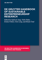 De Gruyter Handbook of Sustainable Entrepreneurship Research 3110755971 Book Cover