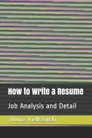 How Write a Resume: Resume 1086241843 Book Cover