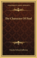 The Character Of Paul 1162931256 Book Cover