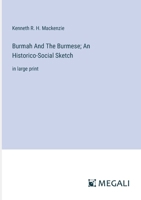 Burmah and the Burmese 9353800064 Book Cover