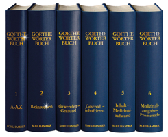 Goethe Worterbuch, Band 2, Leinen: B - Einweisen 3170102702 Book Cover