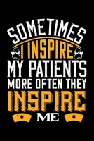 Sometimes I inspire My Parents More Often They Inspire Me: Best nurse journal notebook for multiple purpose like writing notes, plans and ideas. Perfect nurse gifts for nurse women, men and nursing st 1676766170 Book Cover