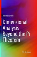 Dimensional Analysis Beyond the Pi Theorem 331945725X Book Cover