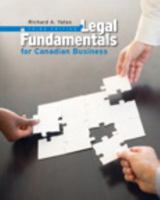 Legal Fundamentals for Canadian Business 0133370283 Book Cover