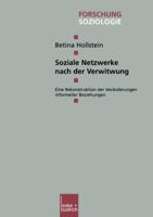 Soziale Netzwerke Nach Der Verwitwung: Eine Rekonstruktion Der Veranderungen Informeller Beziehungen 3810032603 Book Cover