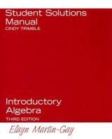 Introductory Algebra Student Solutions Manual 0132276062 Book Cover
