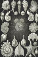 Haeckel scientific biological art notebook: Vintage Science Illustrations N°02 from "Kunstformen der Nature" / "Art forms in nature" ; composition journal with 120 pages of blank dot grit paper 179623124X Book Cover