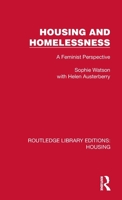 Housing and Homelessness: A Feminist Perspective 0710204000 Book Cover