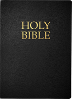 KJVER Holy Bible, Large Print, Black Bonded Leather, Thumb Index: B0CBLHGKBJ Book Cover