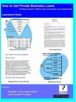 How to Get Private Business Loans; Finding Lenders, What to Say and Sample Loan Agreements 1932813594 Book Cover