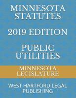 Minnesota Statutes 2019 Edition Public Utilities: West Hartford Legal Publishing 1071487094 Book Cover