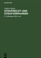 Strafrecht Und Strafverfahren: 3. Nachtrag Zur 35. Auflage / Januar 1952 3112302923 Book Cover