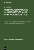 An Introduction to the Theory of Formal Languages and Automata 9027926662 Book Cover