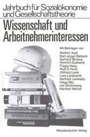 Wissenschaft Und Arbeitnehmerinteressen 3531115065 Book Cover