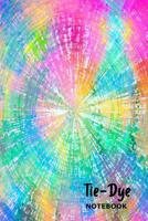 Tie-Dye Notebook: Purple, Pink, Red, White & Blue Pattern - Blank Lined Writing Journal 1072387077 Book Cover