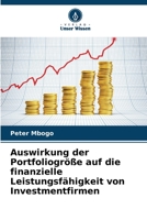 Auswirkung der Portfoliogröße auf die finanzielle Leistungsfähigkeit von Investmentfirmen (German Edition) 620645973X Book Cover