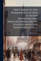 Der Gebrauch Des Konjunktivs 1247844706 Book Cover