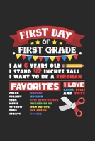 First day of first grade: 6x9 First day of School grid squared paper notebook notes 1697458084 Book Cover