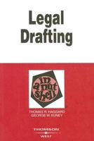 Legal Drafting in a Nutshell (In a Nutshell (West Publishing)) 0314098534 Book Cover