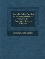 Annali Della Facoltà Di Giurisprudenza, Volume 9 1293390798 Book Cover
