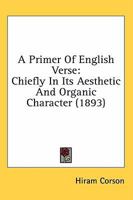A Primer of English Verse 0469045132 Book Cover