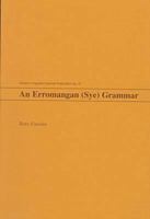 An Erromangan (Sye) Grammar (Oceanic Linguistics Special Publications) 0824819357 Book Cover