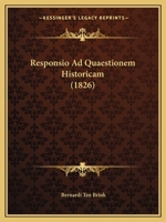 Responsio Ad Quaestionem Historicam (1826) 1160246769 Book Cover