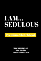 I Am Sedulous: Premium Blank Sketchbook 1690472529 Book Cover