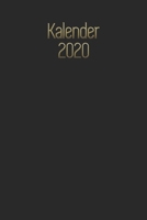 Kalender 2020: 2 Jahres Kalender I Monatsplaner I Familienplaner I Planer Din A5 105 Seiten I Januar 2020 - Dezember 2021 Wochenplaner I ... I Dezent Schwarz Gold (German Edition) 1679777742 Book Cover