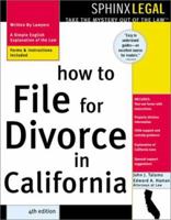 File for Divorce in California 1572483377 Book Cover