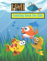 Fish Coloring Book for Kids: Black and white ocean coloring pages,fish coloring book for kids a great gift for boys and girls,coloring pictures , coloring book for kids ages 4-8 , 3-8 B08Y4RLQRZ Book Cover