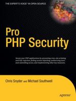 Pro PHP Security (Pro) 1590595084 Book Cover