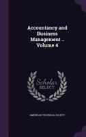Accountancy and Business Management .. Volume 4 1347447962 Book Cover